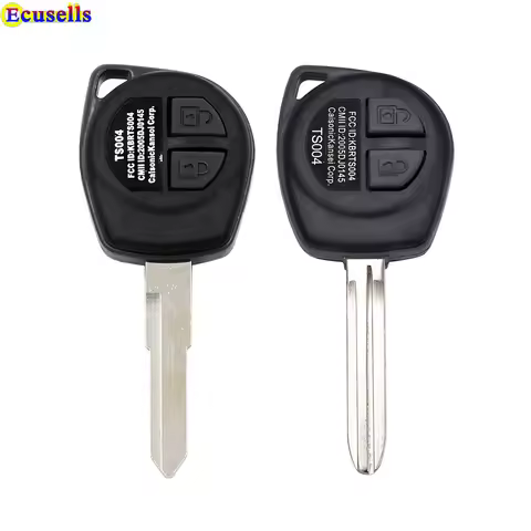 Ecusells 2 Button Remote Key Fob Shell Case for Suzuki Alto Ignis SX4 Swift Wagon R Splash Jimny HU1