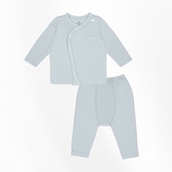 Bubaby ชุดนอนเด็กผ้าใยไผ่ นุ่มยืด แบบมีกระเป๋า แขนยาว ขายาว / Bambus Long Sleeve Patch Pocket Set (S
