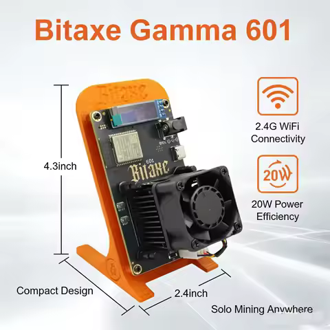 Nuevo Bitaxe 601 Gamma – Minero cripto estable, Minero Bitcoin miner de bajo ruido, ASIC probado – 2