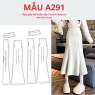PAPER SHEET A0 7-PIECE FISH TAIL SKIRT - CODE A291