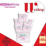KEISHA WHITE MILKY GLUTA WHITE PREMIUM SOAP X20 EXTREME WHITENING [ORIGINAL]