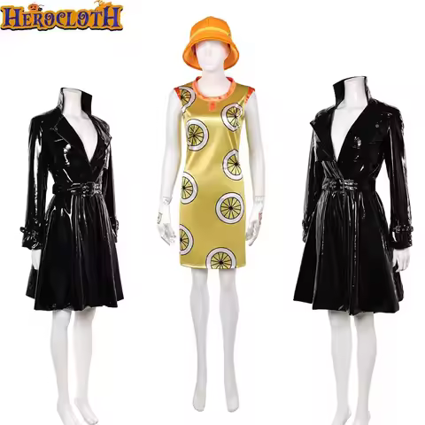 Nico Robin Miss Valentine Cosplay Costume Dress Belt Hat Outfit TV Pirate Fantasia Mikita Halloween