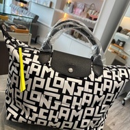 【🖤🤍全新品】LONGCHAMP Le Pliage LGP滿版字母兩用水餃包