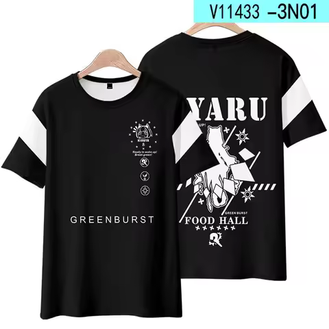 Princess Connect! Re:Dive KYARU 3D Printing T-shirt Summer Fashion Round Neck Short Sleeve Kimono Po
