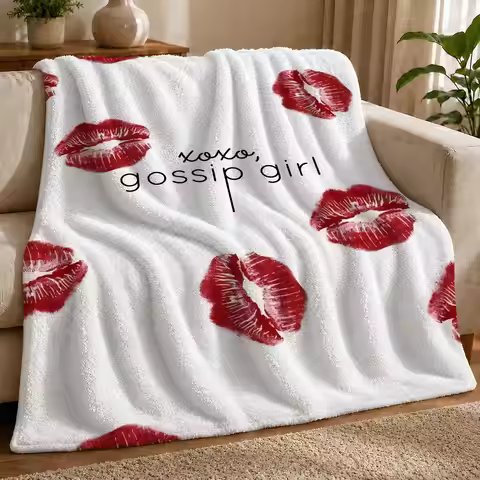 G-Gossip Girl Youth Throw 1pc Flannel Blanket Soft Lightweight Warm Cozy For Bedroom Sofa Bed