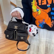 ✨Chanel duma 青蛙牛皮後背包 有購證 99新 晶片款🖤