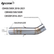For Honda CB400 CBR400 CB500F CB500X CBR500 CBR500R 2016 - 2022 Motorcycle Exhaust Escape Moto mid L