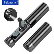 Flashlight Bluetooth Earphone 5.2 Touch Sport True Wireless Headphone Stereo Headset Mini Earbuds with Micrphone LED Display F9 Over The Ear Headphone