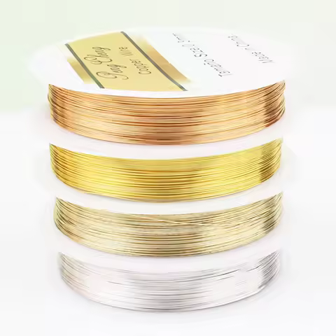 A+++ Copper Wire 0.3/0.4/0.5/0.6mm 4/Color Bead Cord DIY for Jewelry Making Bracelet Long-lasting fi