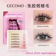 GECOMO 免胶假睫毛 False Eyelashes No Glue Needed, 自然假睫毛Self-adhesive Eyelash Grafting for Beginners, Glue