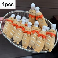 Cute Plush Baguette Bread Pendant Cartoon Baguette Bread Doll Keychain