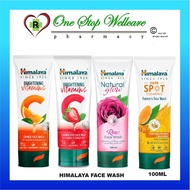 HIMALAYA FACE WASH (BRIGHTENING VITAMIN C ORANGE/STRAWBERRY/NATURAL GLOW ROSE/TURMERIC) 100ML