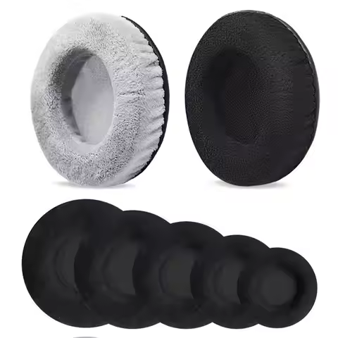 1 Pair Velvet Earpads Replacement Ear Pads Cushion for Sony/Akg/Denon 60mm 65mm 70mm 75mm 80mm 85mm 