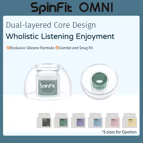 SpinFit Omni for True Wireless Earbuds Patented Silicone Eartips for Sony/Beats Replacement WF1000XM