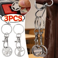 Multi-style Metal Cart Token Key Ring Portable Supermarket Gifts Stainless Steel Shopping Trolley To