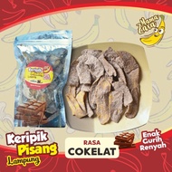 kripik pisang Lampung rasa cokelat/ asli pisang kepok