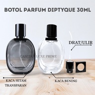 Diptyque 30ML Threaded Perfume Bottle - Diptyque 30ML Empty Glass Perfume Bottle, Suitable for Perfu