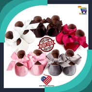 VELVET BABY SHOES READY STOCK Prewalker Shoes Baby Girl Non Slip Kasut Bayi Perempuan Newborn Toddle