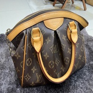 Louis Vuitton 路易威登｜ 【二手正品】 LV Tivoli PM 經典老花水餃包 手提包