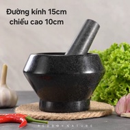 Granite mortar set size 15x10cm