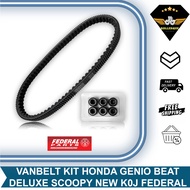 Vanbelt V Belt Fanbelt Kit Set Genio Beat Deluxe Street Scoopy New K2F K1A K0J Federal FP-231PA-K0J-