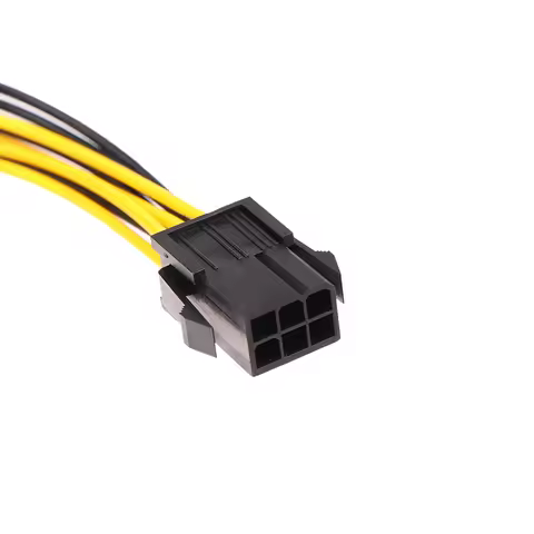 1PCS Powered Adapter 6pin To 8pin Adapter PCI-e 6-pin Male To 8-pin Female Converter For 8pin GPU Vi