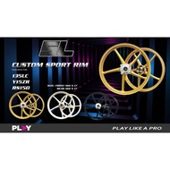 JLM PLAY SPORTRIM SP522 Y15 Y16 ABS Y125ZR LC5S LCV8 FI 5L BATANG CUSTOM SPORT RIM SET 160/160 x17