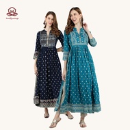 <![CDATA[Indian-Inspired Retro Print Women's Cotton Silk Blouse]]>