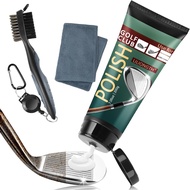 Golf Club Cleaning Kit 3-in-1 with Golf Club Cleaner Brush Towel and 200g Golf Club Polish - Golf Cl