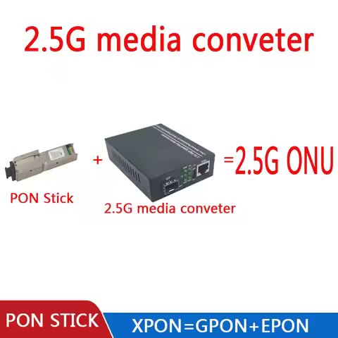 2.5G media converter XPON SFP Stick Module GPON/EPON Bridge Mode ONU Fiber Optic Transceiver WEB com