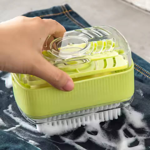 Soap Bubble Box With Laundry Brush Multifunctional Free Hand Rubbing Roller Box Easy to Disassemble 