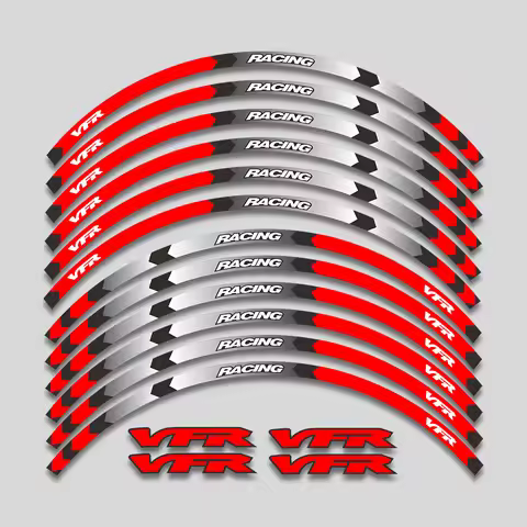 Motorcycle Accessories Wheels Hub Stickers Rim Reflective Stripe For Honda VFR750 VFR800 VFR1200 VFR