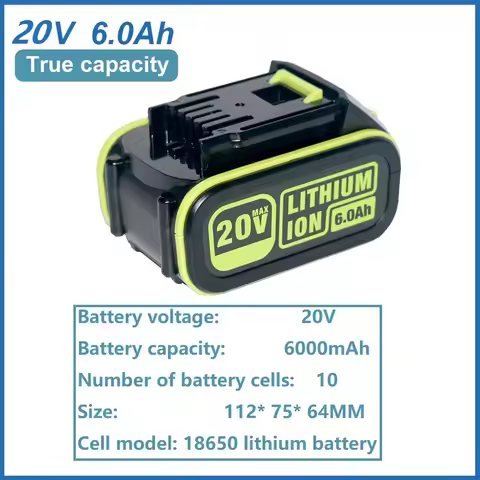 FOR WORX 20V 3Ah 6Ah 5Ah lithium battery FOR WORX 18V 20V WA3016 WA3023 WA3054 WA3027 WA3406 WU279 W