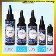 Nanber 10-100g Hard UV Resin Glue Crystal Clear Ultraviolet Curing Epoxy Resin Jewelry Making