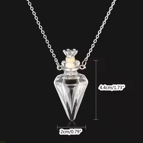 15YC Essential oil Keep Openable Make a for Wish Pendant Blood Vial Necklace For Wome
