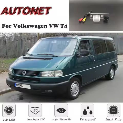 AUTONET HD Night Vision Backup Rear View camera For Volkswagen VW Eurovan Caravelle Transporter T4 /