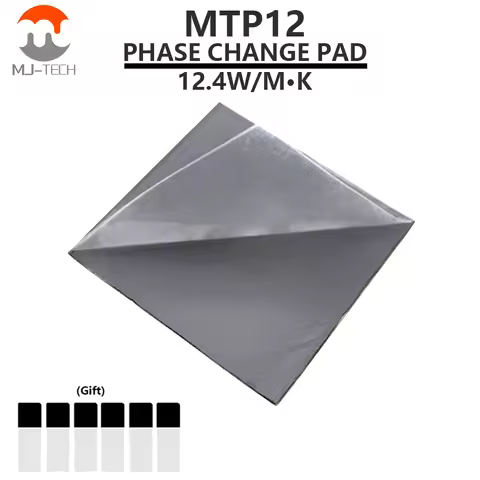 MJ-TECH MTP12 Phase Change Thermal Grease 12.4W/mk for CPU GPU Raspberry Pi NAS Laptop Heatsink Past