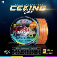 Senar PE CEKING EBEK X3 RELIX NUSANTARA Senar PE Benang Pancing Multicolour 300 Meter Ukuran 0.6 | 0