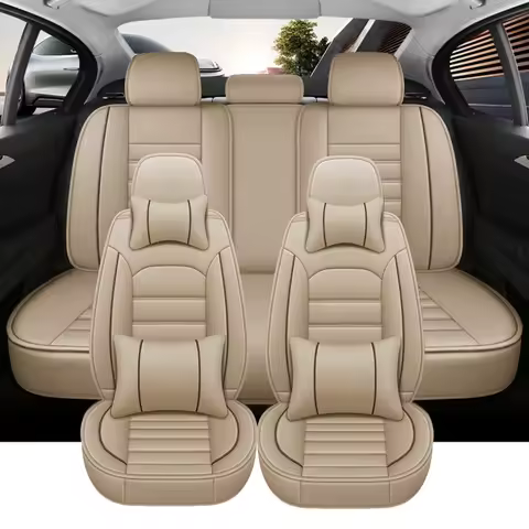 Car Seat Covers Leather Full Set For Toyota Wish Hilux Renault Zoe Mazda 6 GG CX3 Honda Accord 7 Aiw