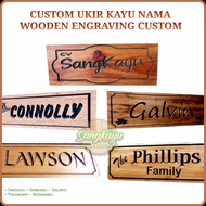 Engraved Wooden Board Wooden Name Signage Sign Engraved Wooden Name Sign Board