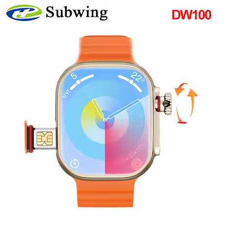 DW100 Smart Watch Cellular Card Eurasia Version AMOLED Wifi 4G Network Men Photo Album 32GB ROM +3G 