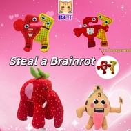 BCT  Steal A Brainrot 67 Plush Toy House No.9 Plushie Doll Fun Strawberry Elephant  Gcotton Toys Kaw