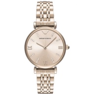 นาฬิกาผู้หญิง Emporio Armani Gianni T-Bar Rose Gold Dial - Rose Gold AR11059