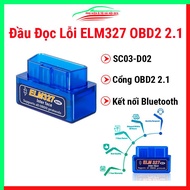 Đầu đọc lỗi ô tô mini Bluetooth kèm đĩa ELM327 Bluetooth OBD2 2.1
