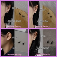 UM(1) Anting Keramik Modern HM Model Harian Biomimetic Sehat Black Harian Natarie Beauty Ceramic Ear