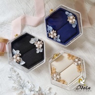 Idol FRAME - HEXAGONAL ACRYLIC RING BOX/ ACRYLIC RING HOLDER/ WEDDING FIANCE RING BOX
