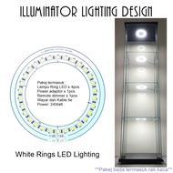 LED Rings Light LED Lighting Kits For IKEA DETOLF cabinet Aluminum Rings (not cabinet)