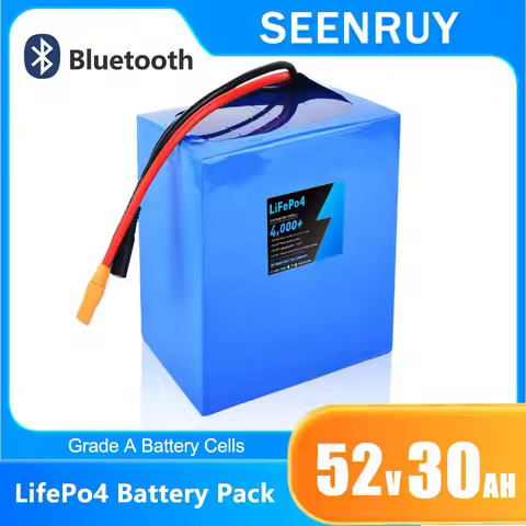 52V 30AH Lifepo4 Lithium Iron Phosphate Battery for Electric Tricycle Motorcycle Golf Cart Sightseei