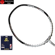 Apacs Lethal 10【Install with String】Apacs Elite III (Original) Badminton Racket -White Blk Matt(1pcs)
