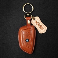 手工皮套 / 寶馬 BMW 刀鋒款 義大利植鞣牛皮 汽車鑰匙套 棕